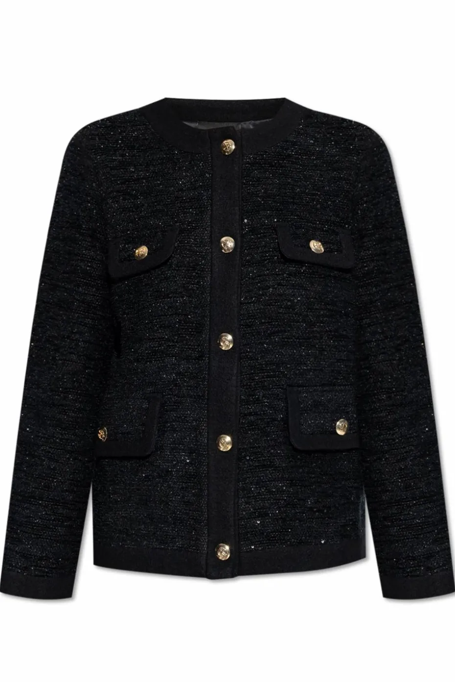 Anine Bing BLACK Jacket with decorative trim