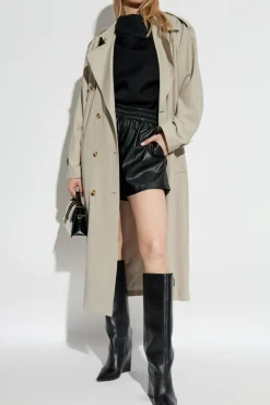 Anine Bing BLACK Kam vegan leather shorts