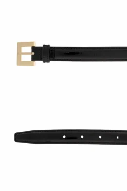 Anine Bing BLACK Leather belt