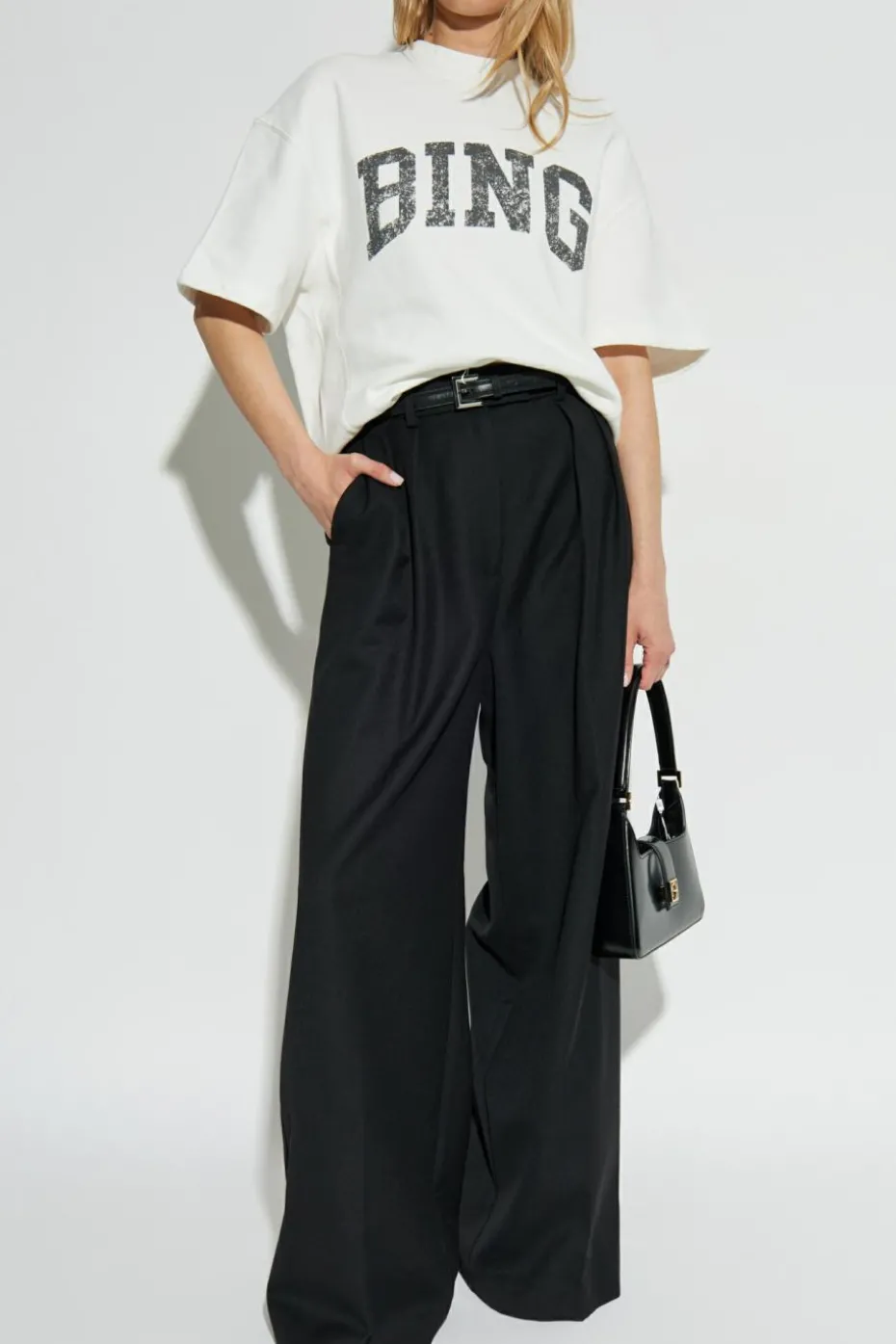 Anine Bing BLACK Pants "Lou"