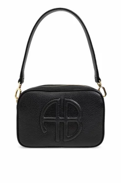 Anine Bing BLACK Shoulder bag with logo