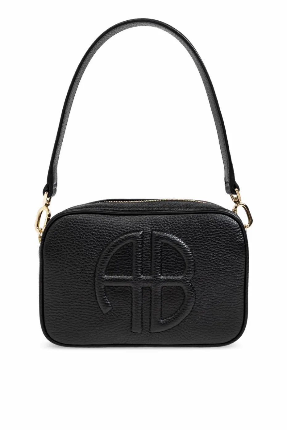 Anine Bing BLACK Shoulder bag with logo