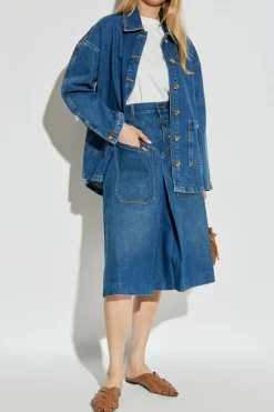 Anine Bing BLUE Denim jacket `Luca`