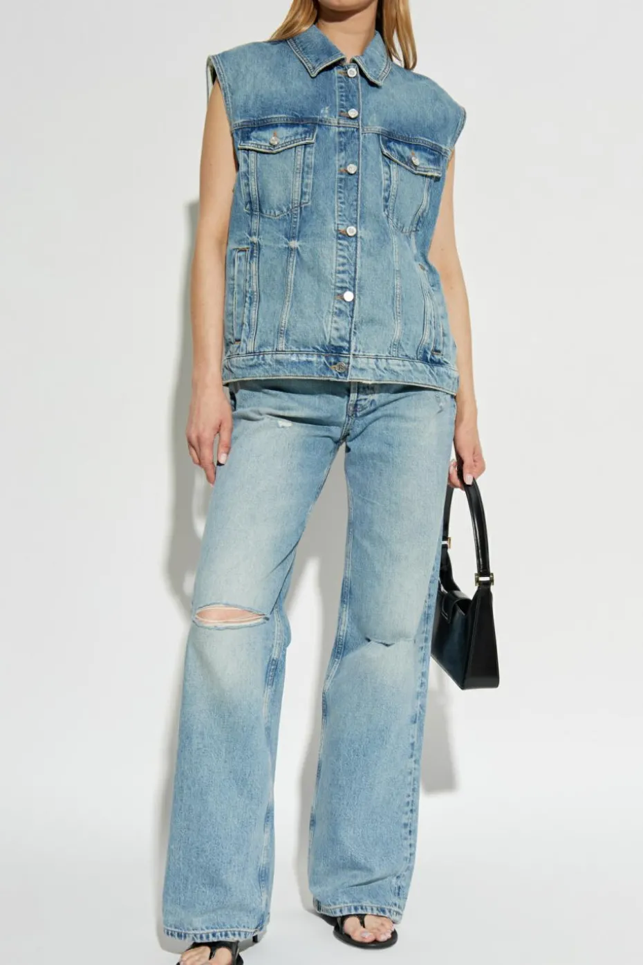 Anine Bing BLUE Denim vest "Rory"