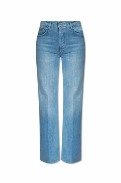 Anine Bing BLUE ‘Hugh’ wide leg jeans