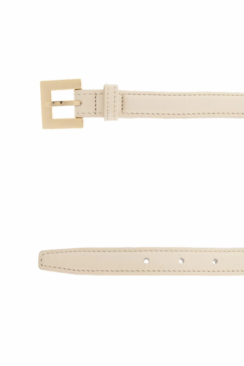 Anine Bing cream Leather belt "Nicola"