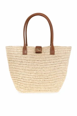 Anine Bing cream "Lou" shopper bag