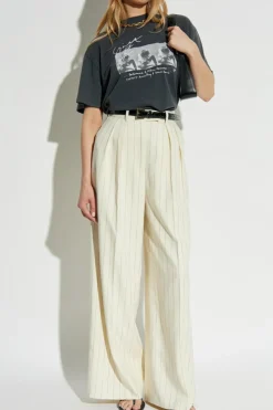 Anine Bing cream Trousers "Lou"