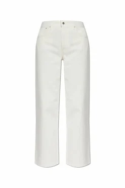 Anine Bing cream Wide-leg jeans