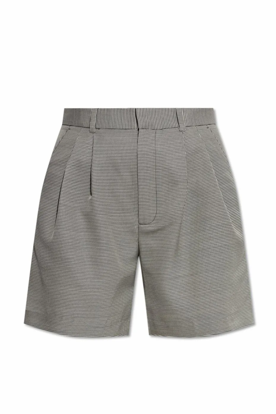 Anine Bing GREY Houndstooth pattern shorts