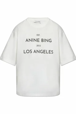 Anine Bing WHITE T-shirt `Rudy`