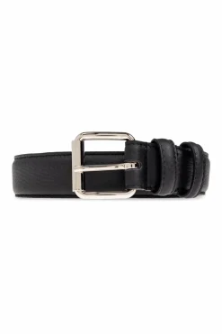 A.P.C. BLACK Leather belt