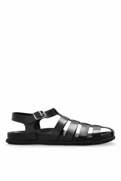 A.P.C. BLACK Leather sandals