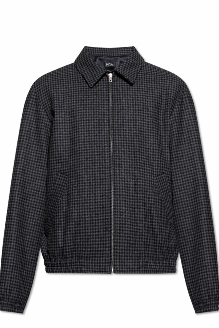 A.P.C. BLACK Plaid pattern jacket