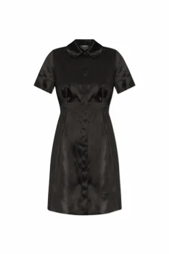 A.P.C. BLACK Satin dress