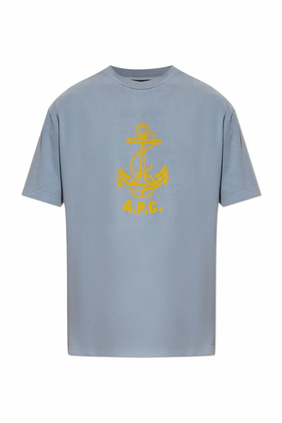 A.P.C. BLUE T-shirt with "Cohbs" print