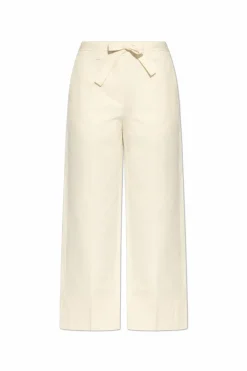 A.P.C. cream Pants with tie