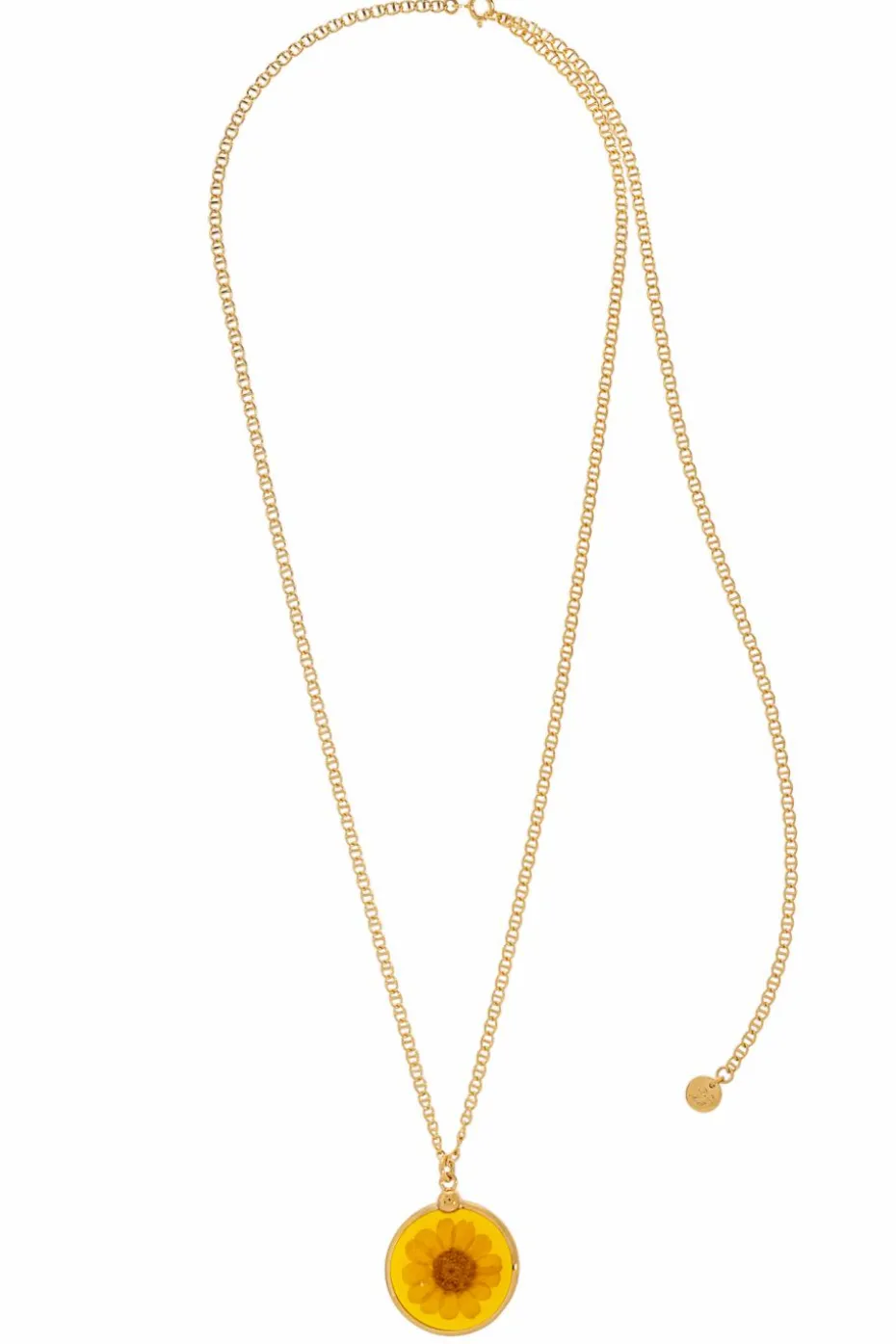 A.P.C. GOLD Necklace with floral motif