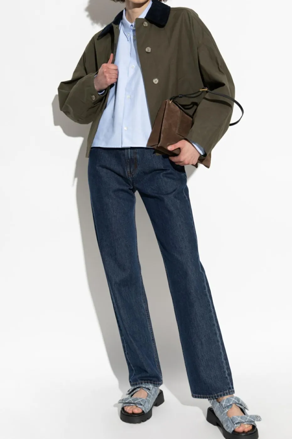 A.P.C. GREEN Jacket with collar