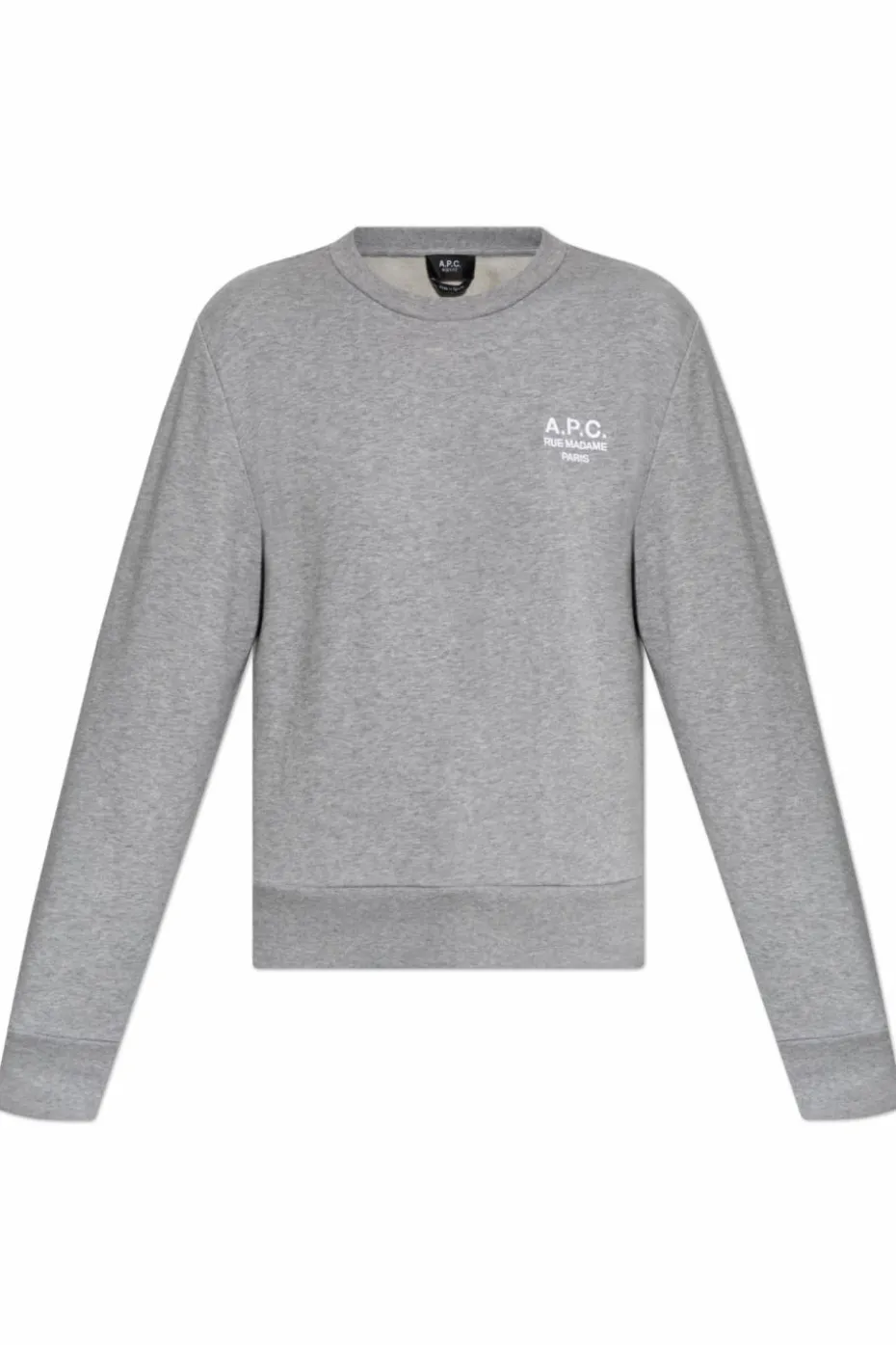 A.P.C. GREY Sweatshirt with embroidered logo