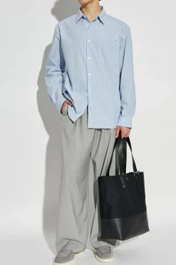 A.P.C. light blue Shirt with stripe pattern