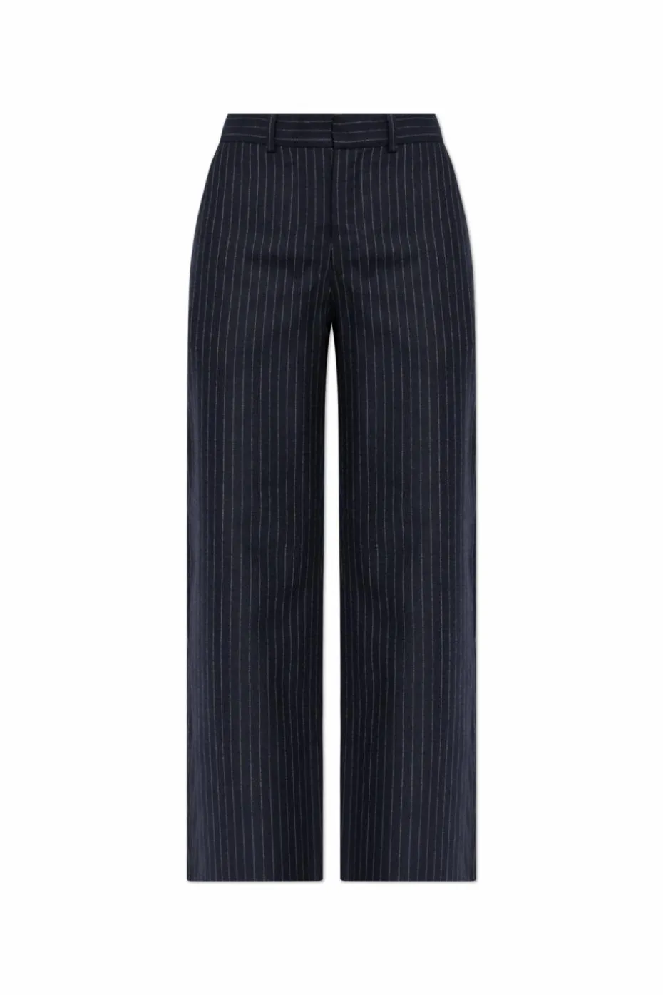 A.P.C. NAVY BLUE Creased pants