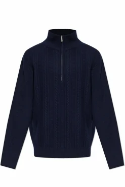A.P.C. NAVY BLUE Wool turtleneck