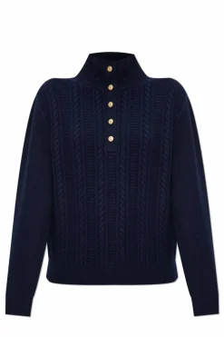 A.P.C. NAVY BLUE Wool turtleneck
