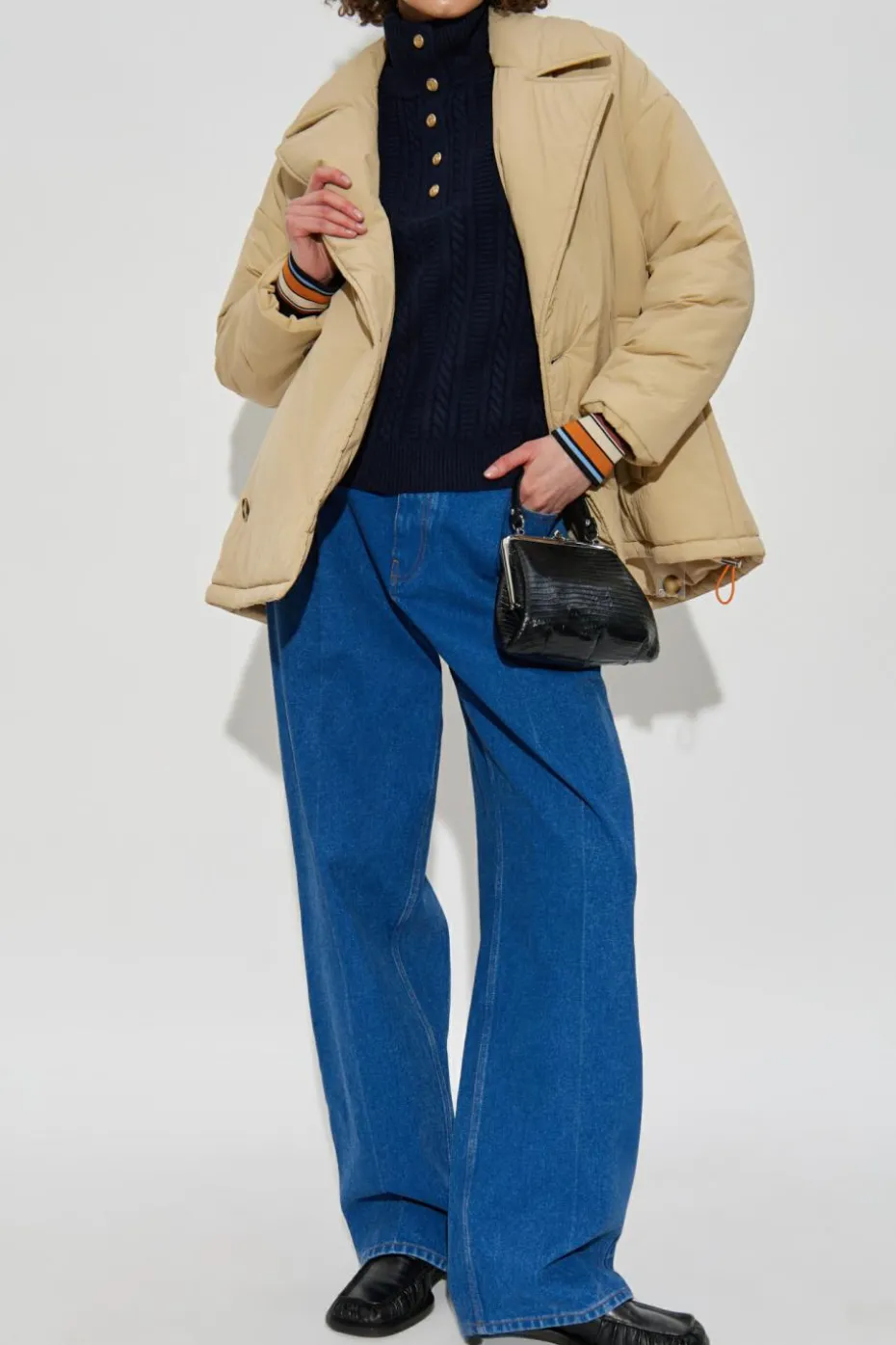 A.P.C. NAVY BLUE Wool turtleneck
