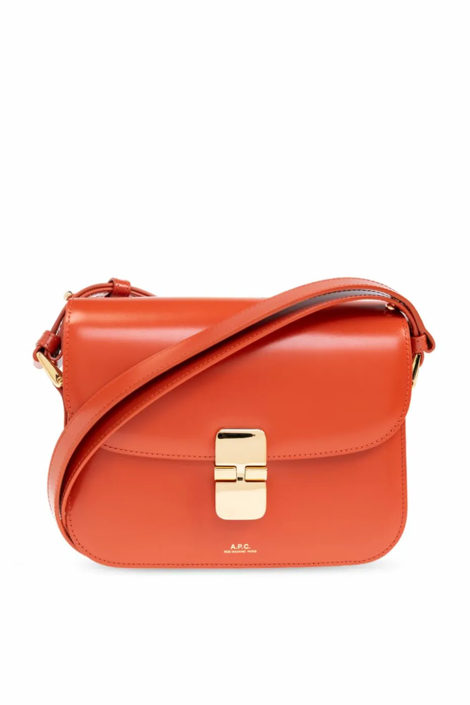 A.P.C. ORANGE 'Grace Small' shoulder bag