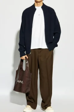 A.P.C. WHITE T-shirt `Boxy`