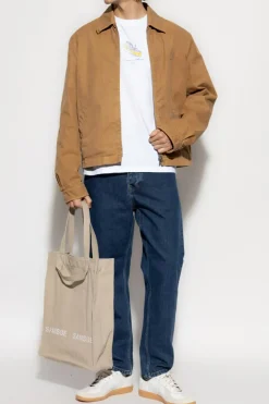 A.P.C. WHITE T-shirt with print