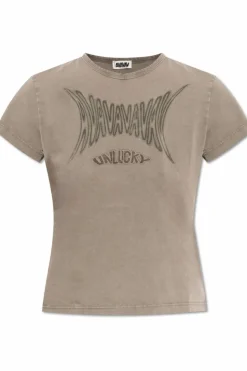 AVAVAV beige T-shirt with logo