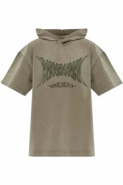 AVAVAV GREEN Hooded T-shirt