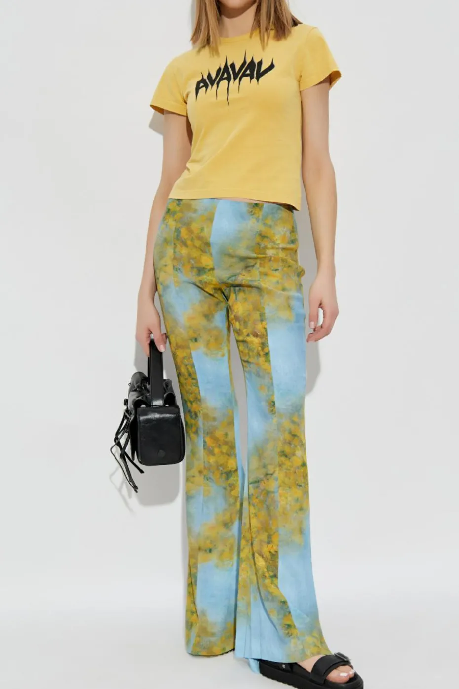 AVAVAV YELLOW Flared pants