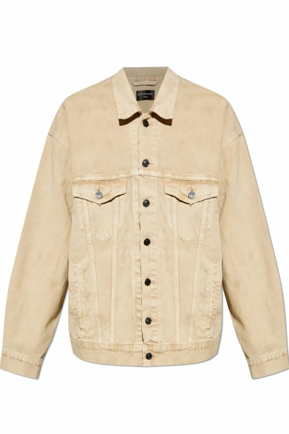 Balenciaga beige Denim jacket with `vintage` effect