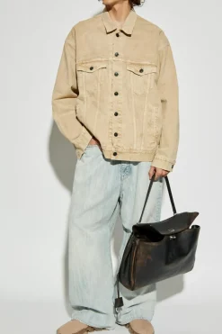 Balenciaga beige Denim jacket with `vintage` effect