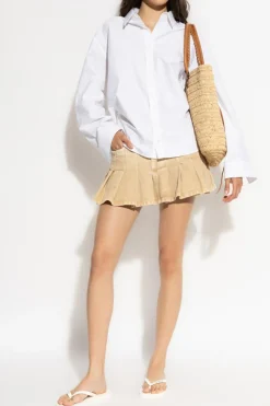 Balenciaga beige Denim skirt with darts