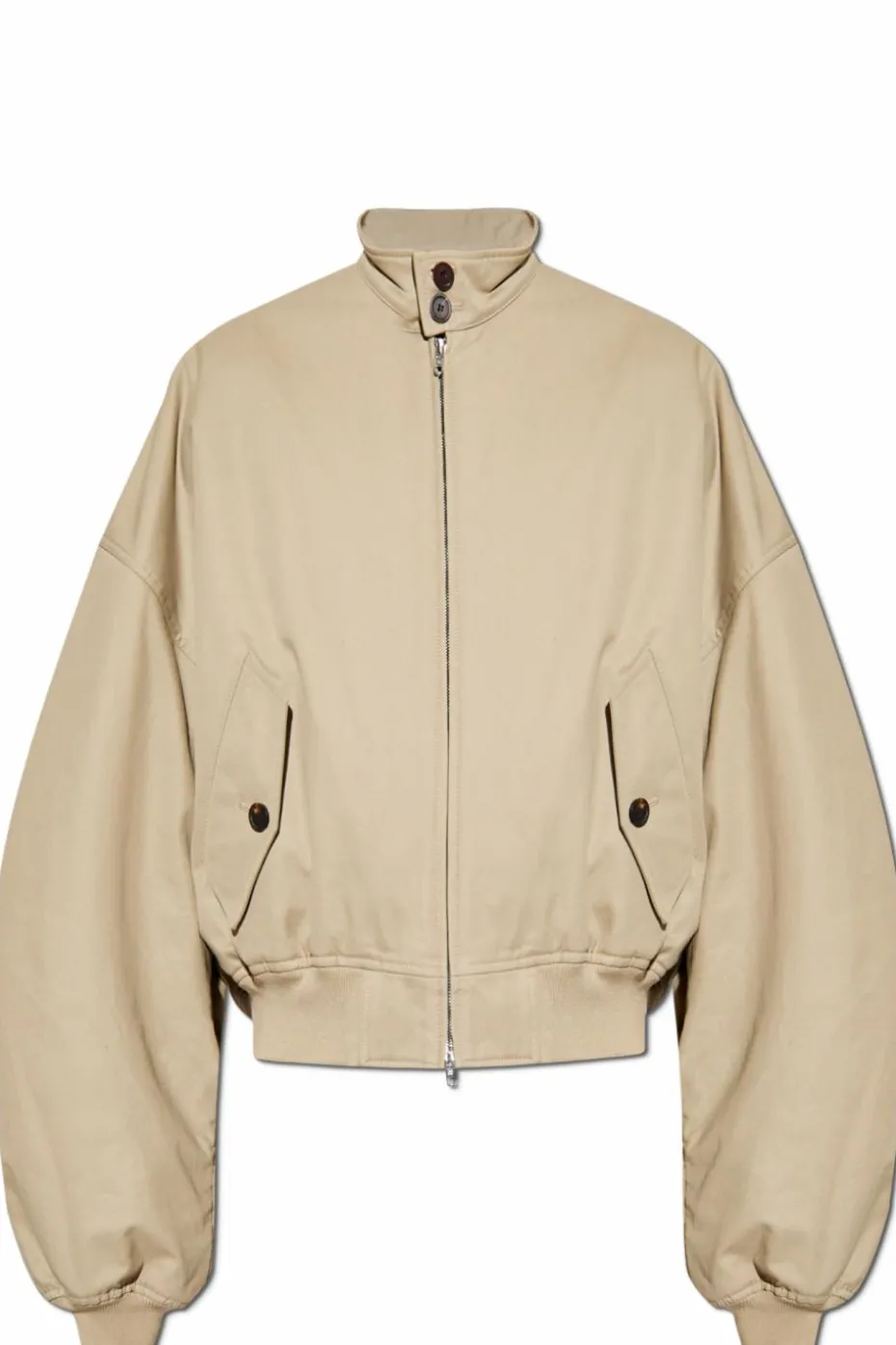 Balenciaga beige Insulated jacket with stand collar
