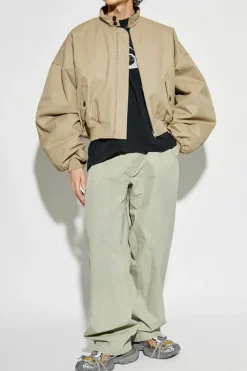 Balenciaga beige Insulated jacket with stand collar
