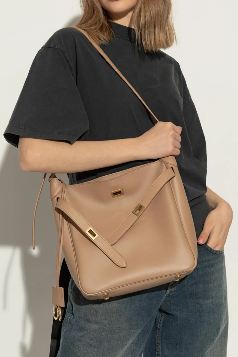 Balenciaga beige Shoulder bag Bel Air Small