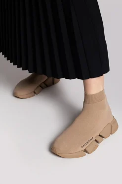 Balenciaga beige ‘Speed 2.0 LT’ sock sneakers