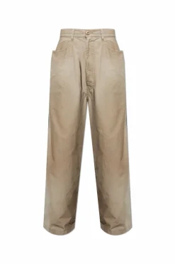 Balenciaga beige Trousers with a worn effect