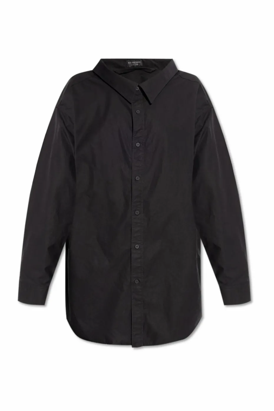 Balenciaga BLACK Asymmetrical cut shirt