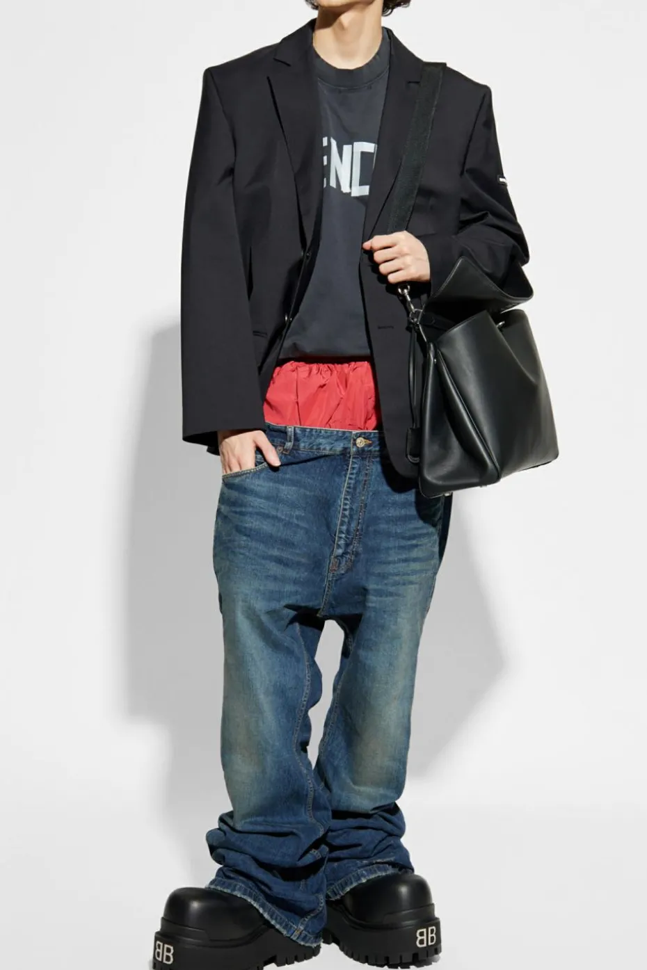 Balenciaga BLACK Blazer with logo