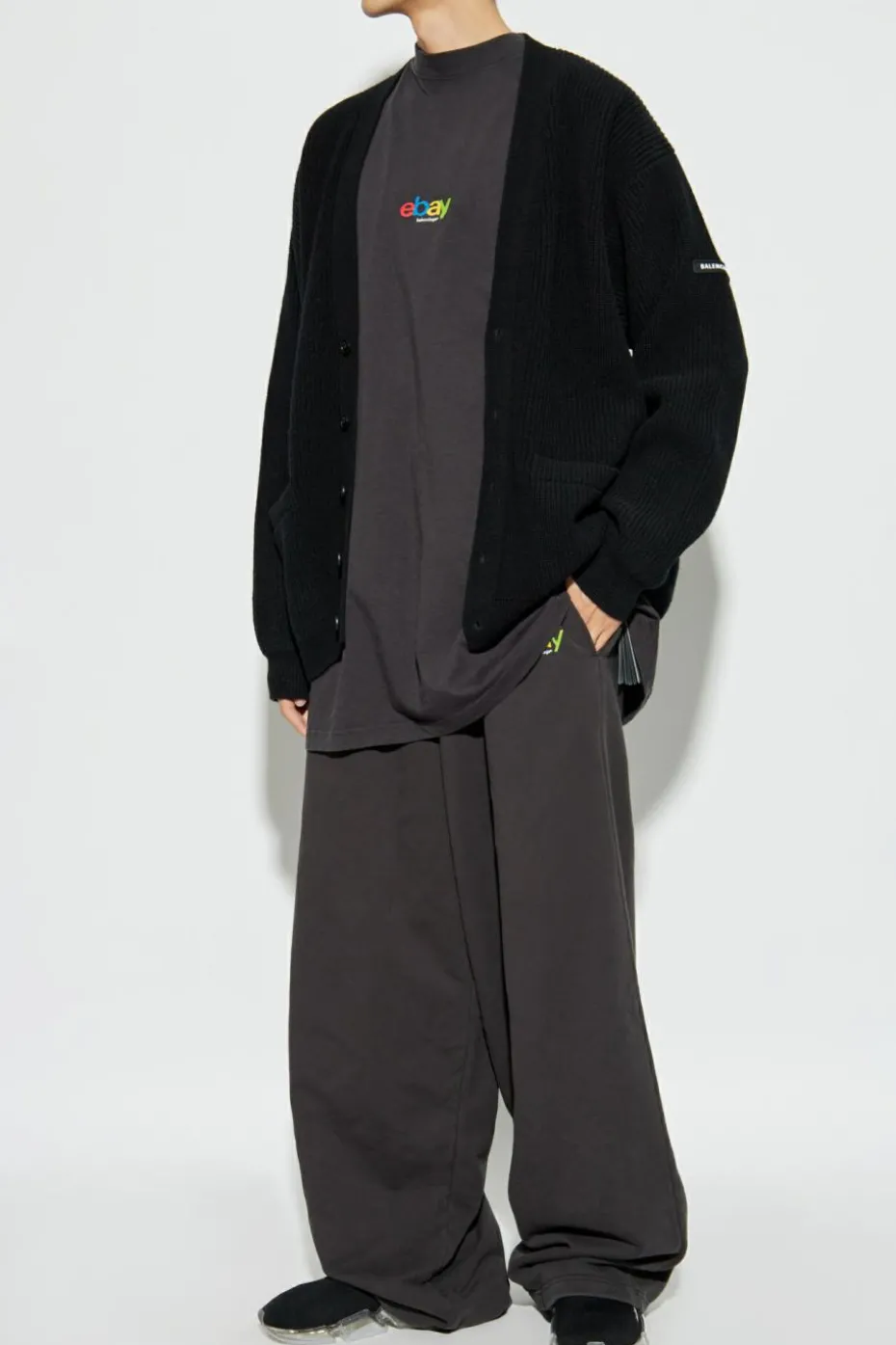 Balenciaga BLACK Cardigan with Buttons