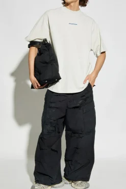 Balenciaga BLACK Cargo trousers with a vintage effect