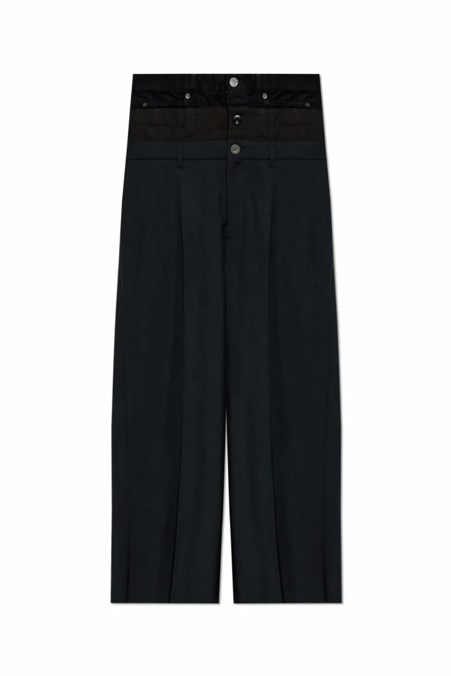 Balenciaga BLACK Creased trousers
