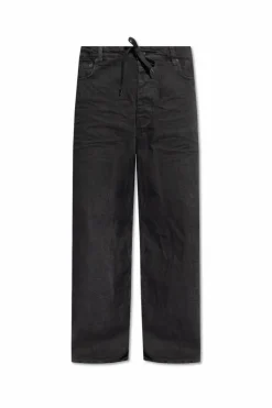 Balenciaga BLACK Crinkled Jeans
