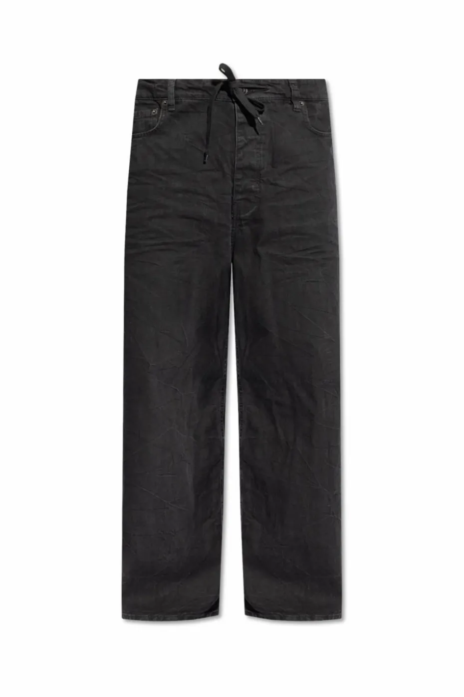 Balenciaga BLACK Crinkled Jeans